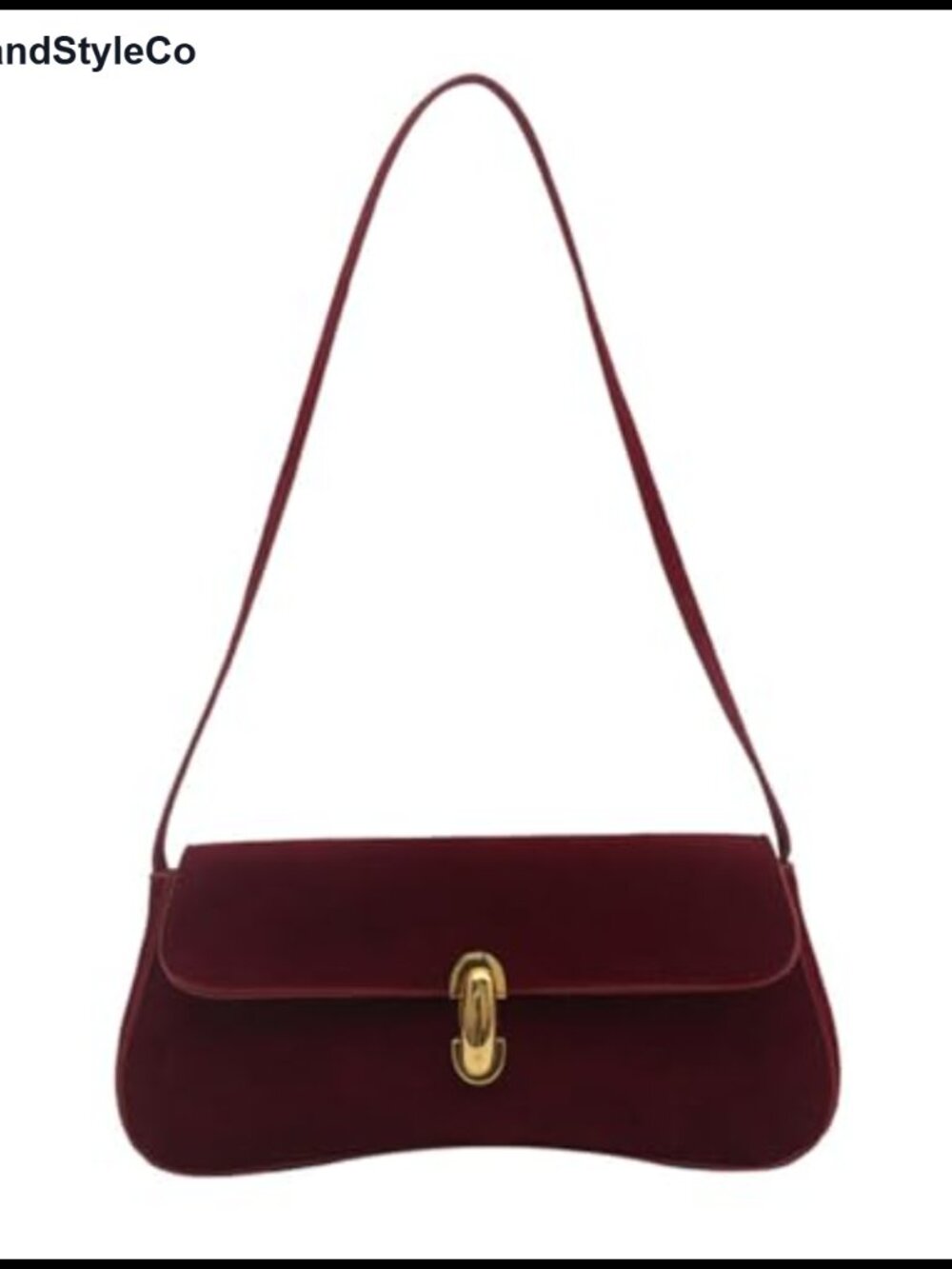 Faux Suede Leather Small Shoulder Hobo Bag Classic Handbag